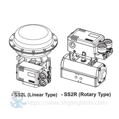 Vorrat Lieferant Edelstahlventil Controller Power-Genex SS2 SS2SL SS2SR Intelligenter digitaler Ventil Positionierer