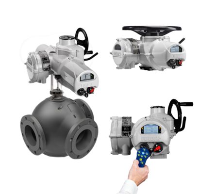 Edelstahl Rotork elektrisch betätigte Ventile Elektroantrieb Kugelhähne Durchflussregelventil