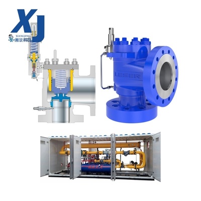 LESER Type 811 821 High Efficiency Safety Valves DN25 DN200 Pop Action Gas Pilot Operated Safety Relief Valve