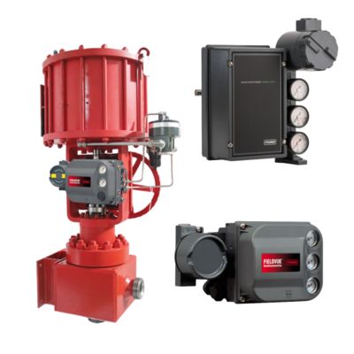 Fisher 3620J Elektro-Pneumatischer Ventil-Stellungsregler mit Fisher DVC6200 und 3582i für 220 V Regelventilsysteme