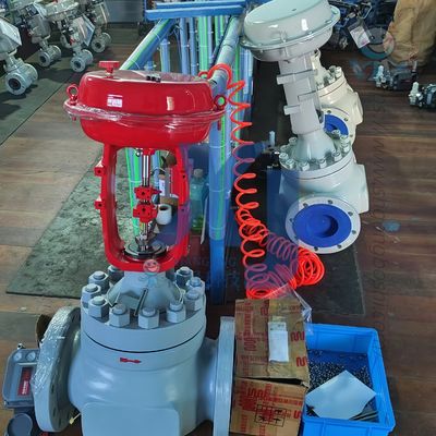 Pneumatischer Ventilpositionierer, automatische EAC-zertifizierte Regelventile und Emerson Fisher DVC6200 Smart-Ventilpositionierer