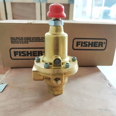 Fisher 1301F/1301G Pneumatischer, direkt wirkender Hochdruck-Erdgasregulator Messingventil