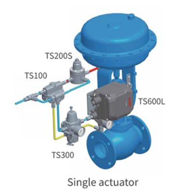 Tissin TS600 Smart Valve Positioner mit HART-Kommunikation 145 psi Maximaldruck und Diagnostik
