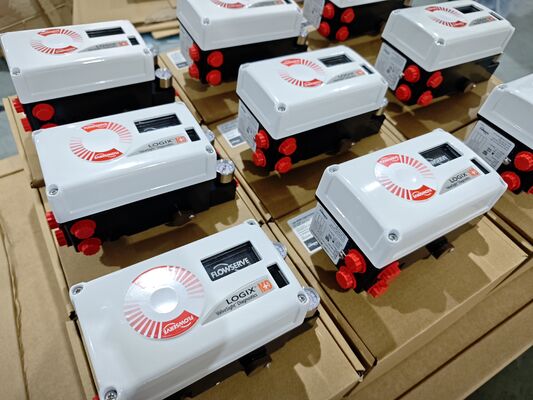 Pneumatische Spiraxsarco-Regelventile und Flowserve Logix 520MD 420MD 3800MD Digitalpositionierer sowie ASCO-Regler 67