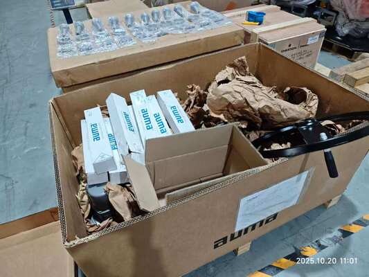 AUMA Elektrische Linearantriebe Ventilantriebe SA und LE  Mit AC AM Auma Controls für chinesische Hochtemperatur-Regelventile