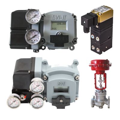 Rotork Fairchild T7800 I/P Wandler + Masoneilan SVI2 AP/SVI2 Serie SVI2AP-22123111 doppeltwirkender intelligenter Ventilpositionierer, auf Lager.