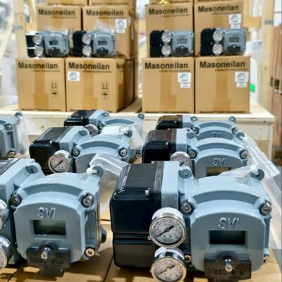 Rotork Fairchild T7800 I/P Wandler + Masoneilan SVI2 AP/SVI2 Serie SVI2AP-22123111 doppeltwirkender intelligenter Ventilpositionierer, auf Lager.