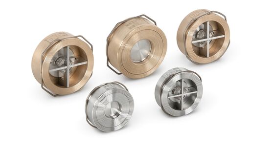 Industrielle Rohrleitungen VYC Scheibenkolben-Rückschlagventil 1/4 Messing 304 316 Rückschlagventil für Wasser Dampf Gas