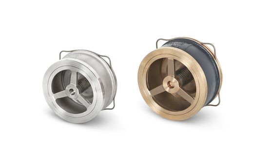 Industrielle Rohrleitungen VYC Scheibenkolben-Rückschlagventil 1/4 Messing 304 316 Rückschlagventil für Wasser Dampf Gas