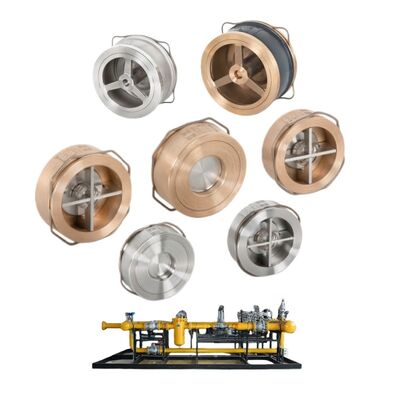 Industrielle Rohrleitungen VYC Scheibenkolben-Rückschlagventil 1/4 Messing 304 316 Rückschlagventil für Wasser Dampf Gas