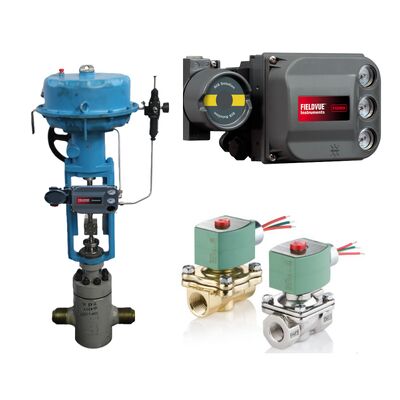 ASCO-Solenoidspulenventile und Emerson Fisher DVC6200-Serie Smart Digital Valve Positioner Controller