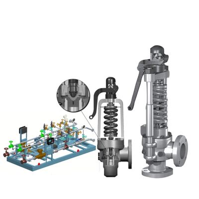 Konsolidiertes Maxiflow-Feder-geladenes Sicherheitsventil für hochtemperaturen Dampf nach API 526