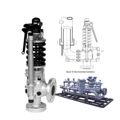 Konsolidiertes Maxiflow-Feder-geladenes Sicherheitsventil für hochtemperaturen Dampf nach API 526