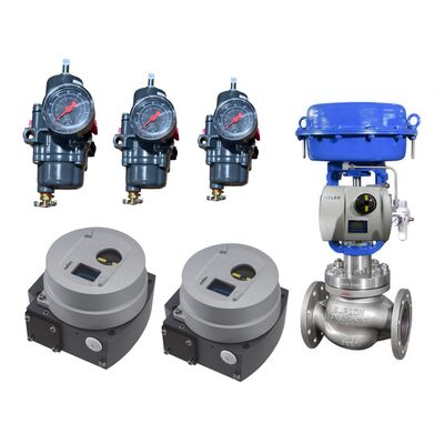 Ausgestattet mit dem Fisher 67CFR Filterregulator Me-tso Valmet Neles ND9000-Serie Smart Valve Controller Positioner
