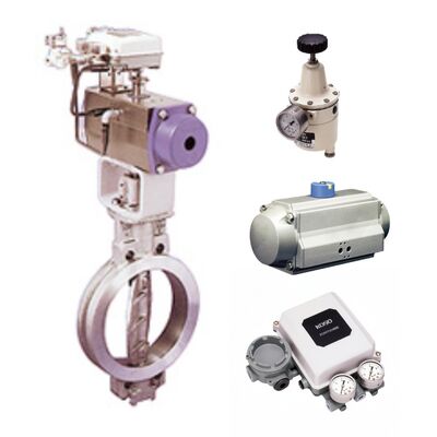 KOSO 600B Schmetterlingsventile Gießkörper mit 6300RA pneumatischen Zylinderantriebsgeräten