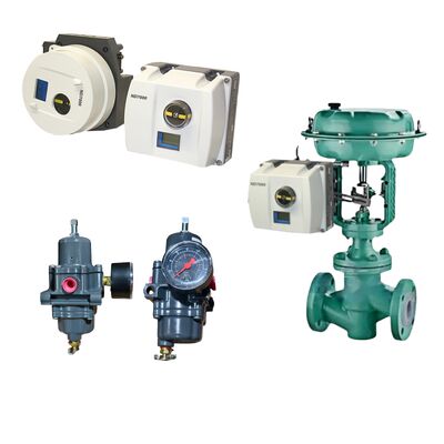 Neles ND7000 Digitaler Ventilregler mit HART-Kommunikation, IP66-Schutz und schleifengespeistem Fisher 67CFR Filterregler