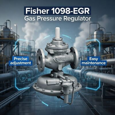 Fisher 1098-EGR Pilotgesteuertes Erdgas-Druckminderventil mit hoher Genauigkeit für den industriellen Einsatz
