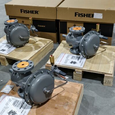 Fisher 1098-EGR Pilotbetriebener Gasdruckregler mit hoher Kapazität und maximalem Einlassdruck von 1500 psig