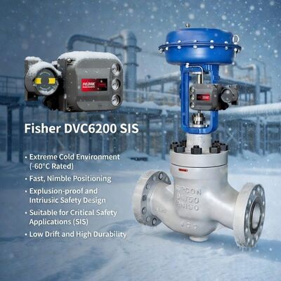 Original Fisher FIELDVUE DVC6200 SIS Safety Instrumented System Digital Valve Controller Lagerlieferant