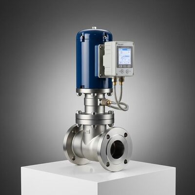 Lanlin Pneumatik-Regelventil mit Einzelklappe und Valmet Me-tso Neles ND7000 Serie Smart-Stellungsregler