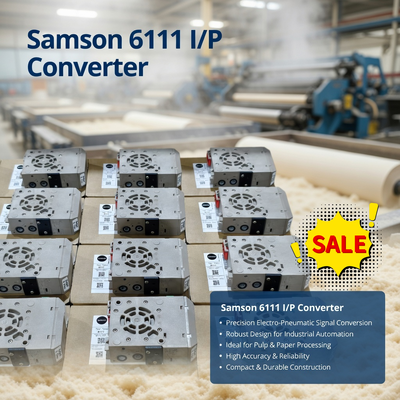 SAMSON 6111 Industrial Electro Pneumatic Converter I/P Signal Converter 4-20mA Control Valve