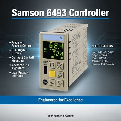 Samson Prozessleittechnik Samson Controller 6493 Kompaktregler für Schalttafeleinbau