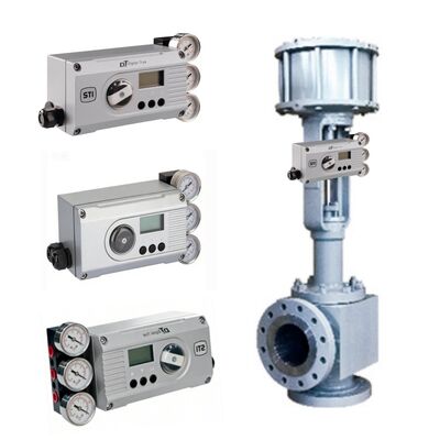 KOSO 500A 510A Winkelventil mit IMI STI DigitalTrak Positionierer Chemische Anlage