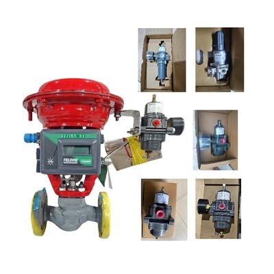 Chinesisches pneumatisches Regelventil mit Fisher DVC2000 Stellungsregler und 67CFR-226/237/239/600/601 Filterregler auf Lager