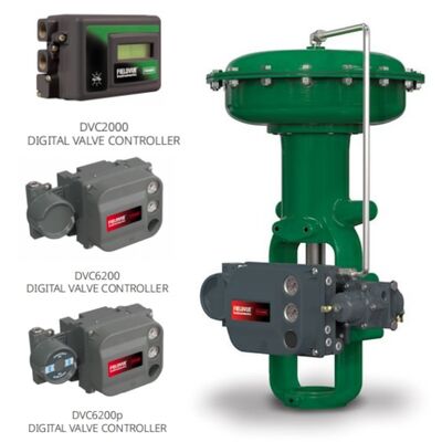 Fisher 657 667 Diaphragma-Aktoren mit DVC2000 DVC6200 Positionierer für Ölgas-Chemie-Leistung