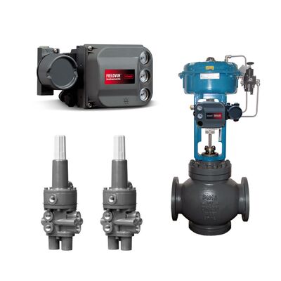 Emerson Fisher DVC6200 Digital Valve Controller und Fisher 377 Trip-Ventil mit chinesischem Regelventil