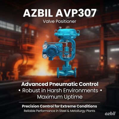 Azbil AVP307 Digitaler Pneumatischer Ventilpositionierer mit HART-Kommunikations-Mikroprozessorsteuerung und IP66-Schutz
