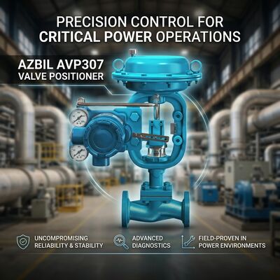 Smart Valve Positioner der Serie AVP300 von Azbil mit HART-Kommunikation 4-20 mA Eingangssignal und Autosetup-Fähigkeit