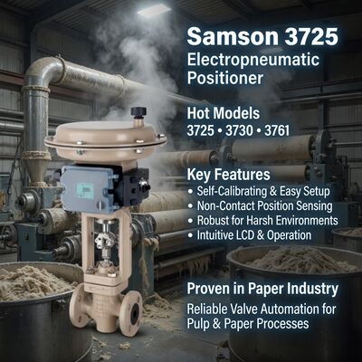 Brandneues Original Deutschland Samson 3725 Elektropneumatischer Ventilpositionierer Einwirkungsventil Samson 3725 3730-3 3731