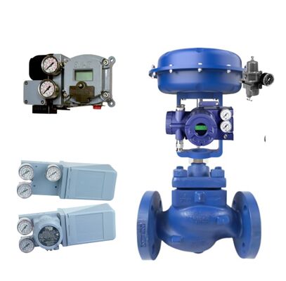 Pneumatisches Steuerventil von Spiraxsarco und Stellungsregler für Regelventile von Masoneilan SVI2 und zuverlässiger elektropneumatischer Regler 4700E sowie Stellungsregler von FOXBORO SRD991