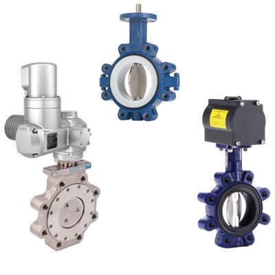 Keystone Doppel-exzentrisches Schmetterlings-Steuerventil mit Split-Body-Design für Bubble-Tight-Shut-off und hohe Durchflusskapazität