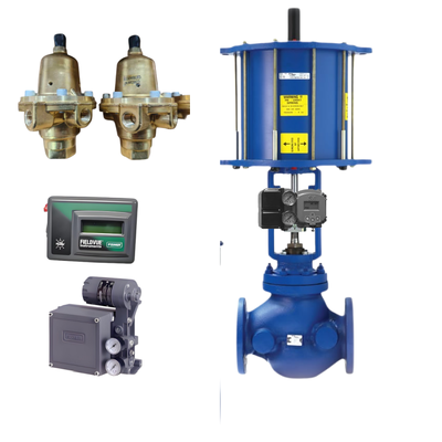 New and Reliable Pnuematic Control Valve Spiraxsarco and FISH-ER Regulator 67DFR and Controller DVC2000 3582I and Masoneilan Positioner SVI2
