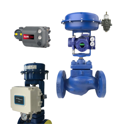 Öl- und Gasindustrie Pneumatische Ventil Positioner Fish-er DVC2000 DVC6200 und FOXBORO Controller und Spirax Sarco Ventil KE73 und Aktor PN9223E