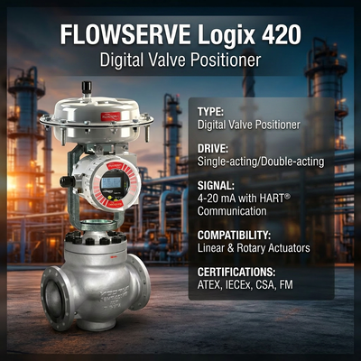 Flowserve Digital HART Positionierer Logix 420 520MD 3200MD 3800 Intelligentes Ventil-Vositionierer