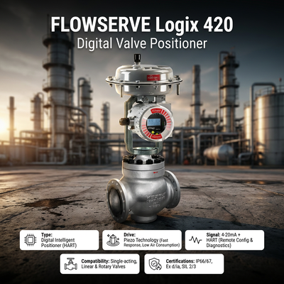 Flowserve Digital HART Positionierer Logix 420 520MD 3200MD 3800 Intelligentes Ventil-Vositionierer