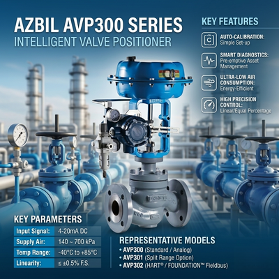 Azbil AVP307 Digital HART Elektropneumatischer Steuerventil Positionierer F-isher 67C 67D Filterregelventil