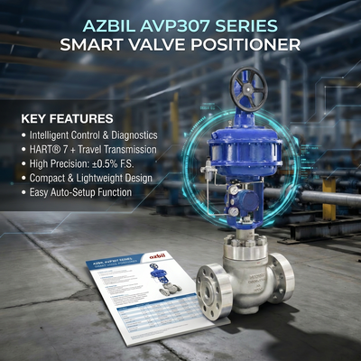 Azbil AVP307 Digital HART Elektropneumatischer Steuerventil Positionierer F-isher 67C 67D Filterregelventil