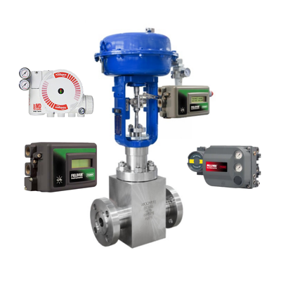 Pneumatische Steuerkugelhahnsteuerung DVC6200 DVC2000 und ASCO-Magnetventil und FLOWSERVE 3200MD 520MD 3800MD Ventilpositionierer