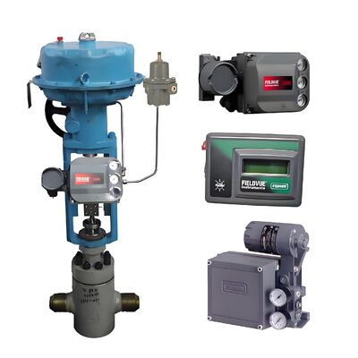 Pneumatische Steuerkugelhahnsteuerung DVC6200 DVC2000 und ASCO-Magnetventil und FLOWSERVE 3200MD 520MD 3800MD Ventilpositionierer