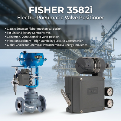 Original E-merson F-isher 3582i Elektropneumatikventil Positionierer mit 582i Umrichter 4-20mA