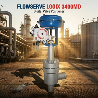 Flowserve Logix 3400MD Digital Valve Positioner mit HART Kommunikation IP66 Schutz und ±0,5% Genauigkeit
