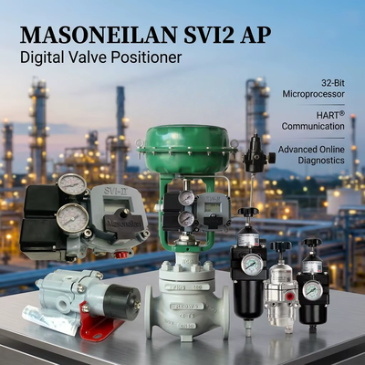 Lieferant Masoneilan 78-40 SVI2 AP Smart Digital Valve Positioner Tissin Luftfilter Regulator OEM Steuerventil Lager