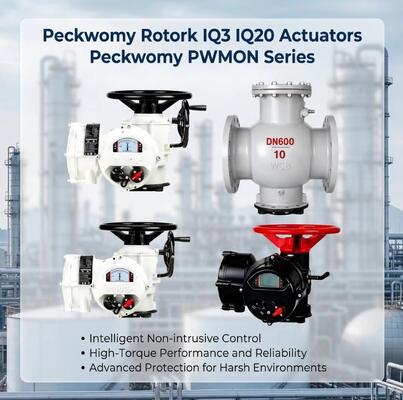 Peckwomy PWMON-Serie Explosionssichere OEM Kugel elektrische Aktoren Anzeige Gasmedien Austauschbare Rotork IQ3 IQ20 Aktoren
