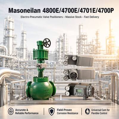 Elektropneumatische Ventilstellungsregler 4800E/4700E/4701E/4700P von Masoneilan – große Lagerbestände – schnelle Lieferung