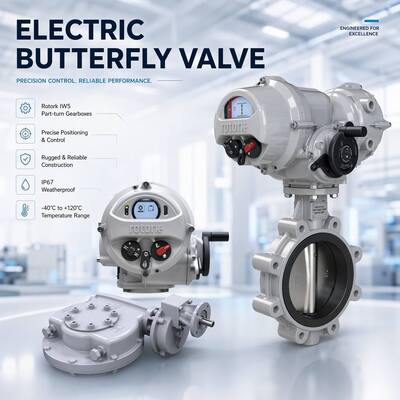 Fabrik OEM Elektrische Stecker Kugel Schmetterlingsventil Rotork IQT Vierteldreh Elektrische Aktoren IW Serie Teildrehgetriebe