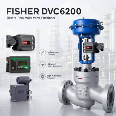 Brandneues OEM F-isher Butterfly Pneumatisches Steuerventil und DVC6200 Ventilpositionierer
